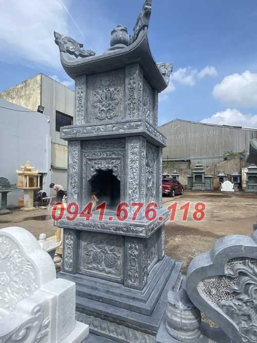 009+ Tháp tro cốt đá bán hậu giang - bảo tháp sư để thờ