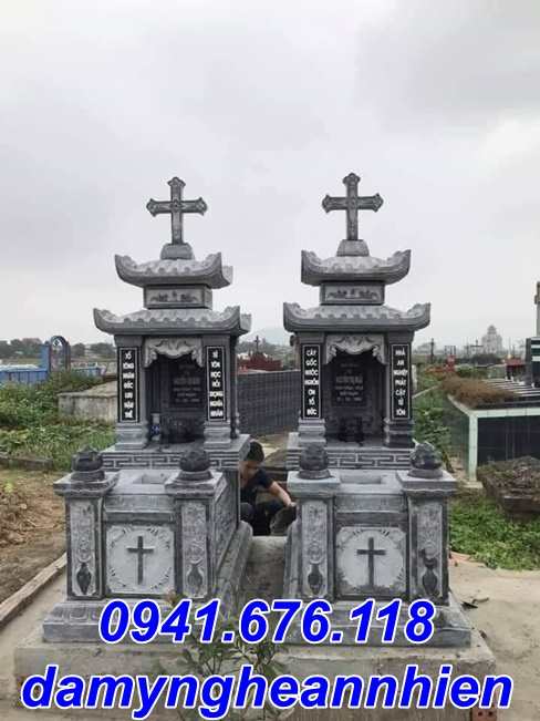 96 mẫu mộ đá công giáo đạo đẹp bán kiên giang - lăng mộ đạo thiên chúa
